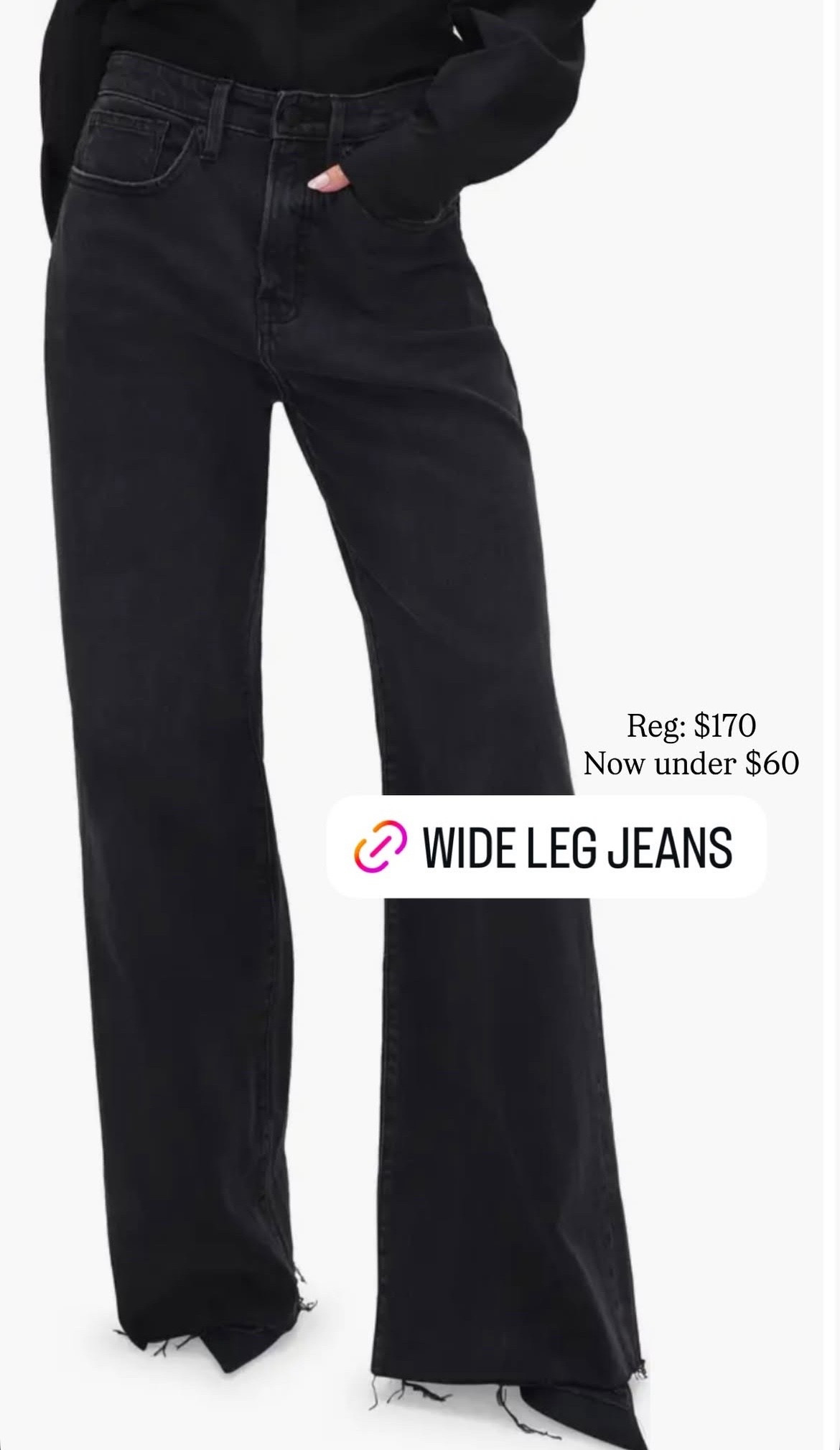 Such a good deal on these black wide leg jeans from Nordstrom Rack!

#LTKdayinmylife #LTKootd #LTKSaleAlert
