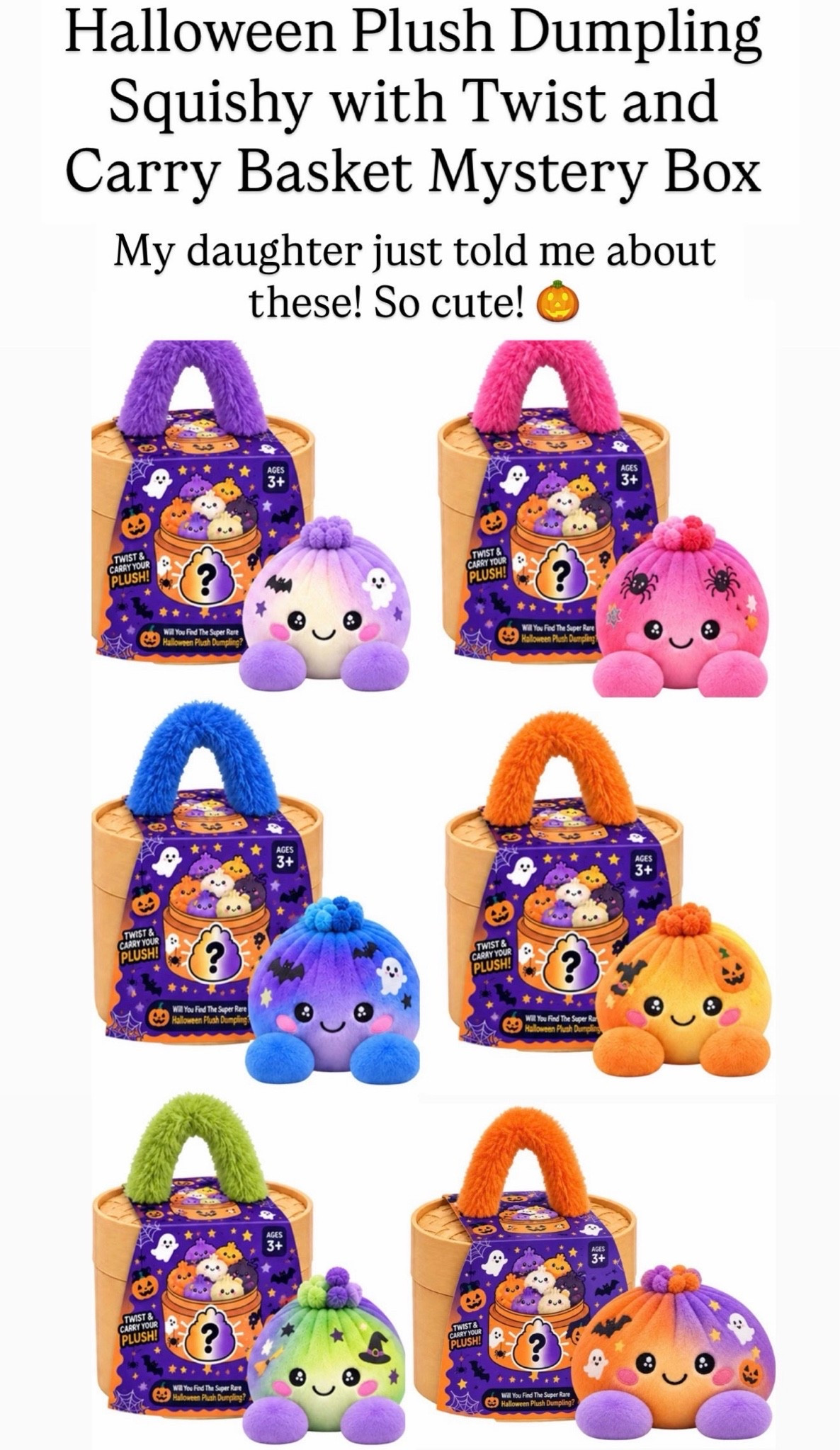 Halloween plush dumplings for kids

#LTKKids