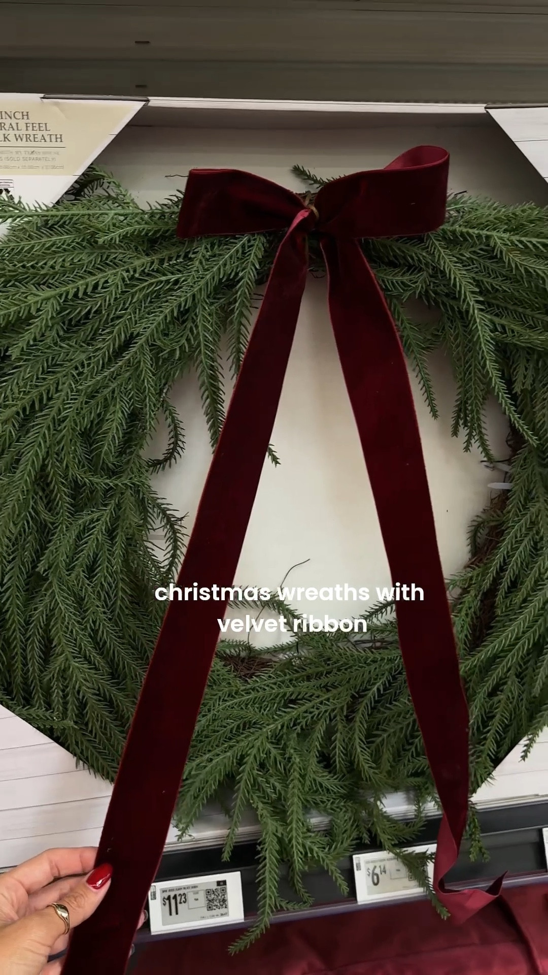 Christmas wreaths with velvet ribbon going to be viral Christmas find! 
Under $40! 

Holiday decor, Christmas decor, Walmart finds, Walmart holiday decor, home decir, new Christmas, ltkholiday, home decor, Christine Andrew


#LTKFindsUnder50 #LTKSeasonal #LTKHome