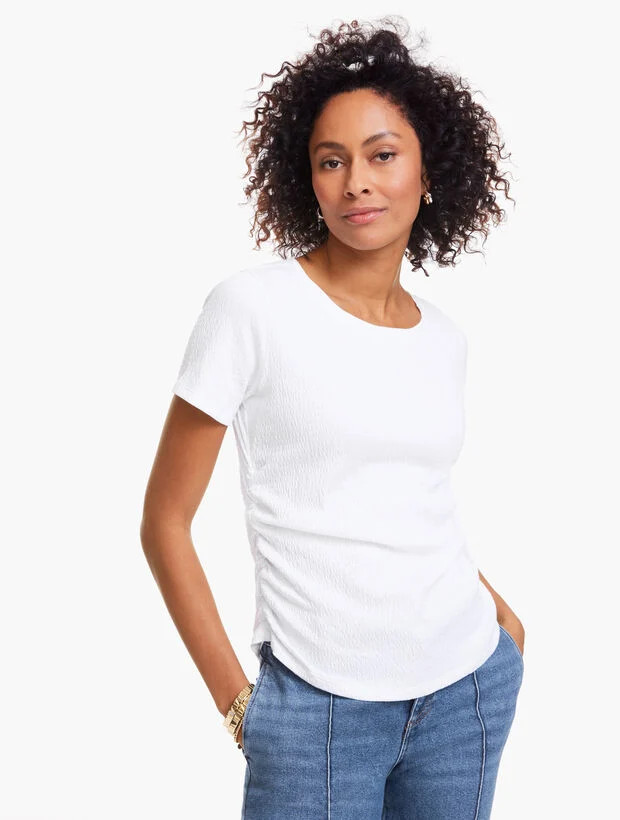 Jacquard Knit Crewneck Top | Talbots