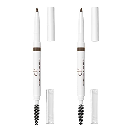 e.l.f. Instant Lift Brow Pencil, Dual-Ended Precision Brow Pencils For Shaping & Defining Eyebrows, Vegan & Cruelty-Free, Neutral Brown, 2-Pack | Amazon (US)