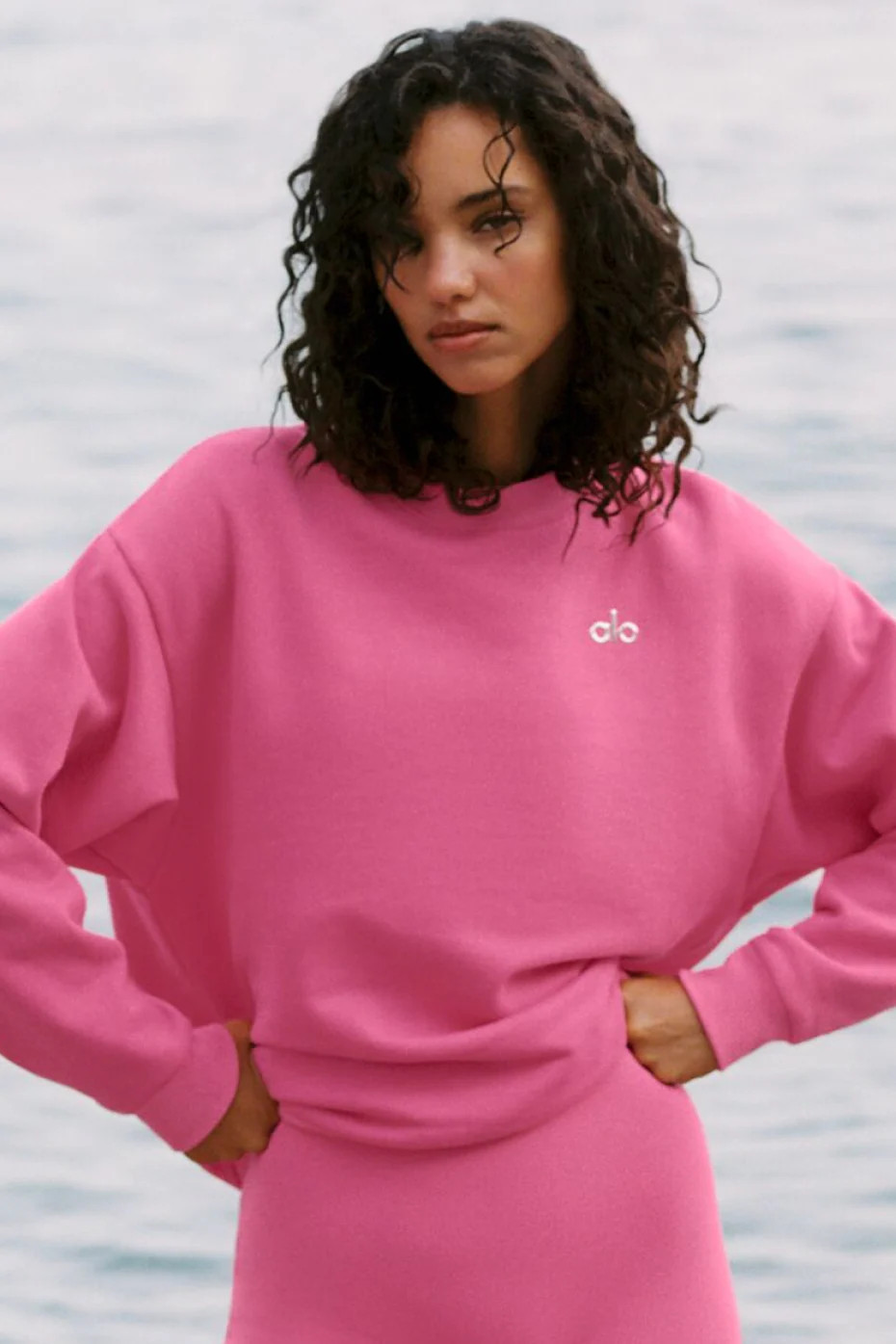 ALO | Accolade Crewneck Neck Pullover Top in Paradise Pink, Size: Small | Alo Yoga (US)