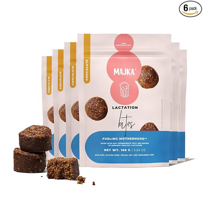 Majka Organic Lactation Cookies for Nursing Moms, Healthy Breastfeeding Snack to Boost Breast Mil... | Amazon (US)