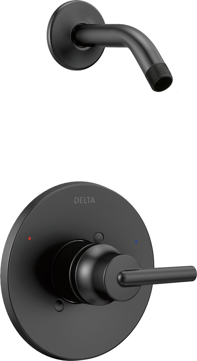 Delta Faucet Trinsic 14 Series Single-Function Shower Faucet Trim Kit, Matte Black T14459-BLLHD (... | Amazon (US)