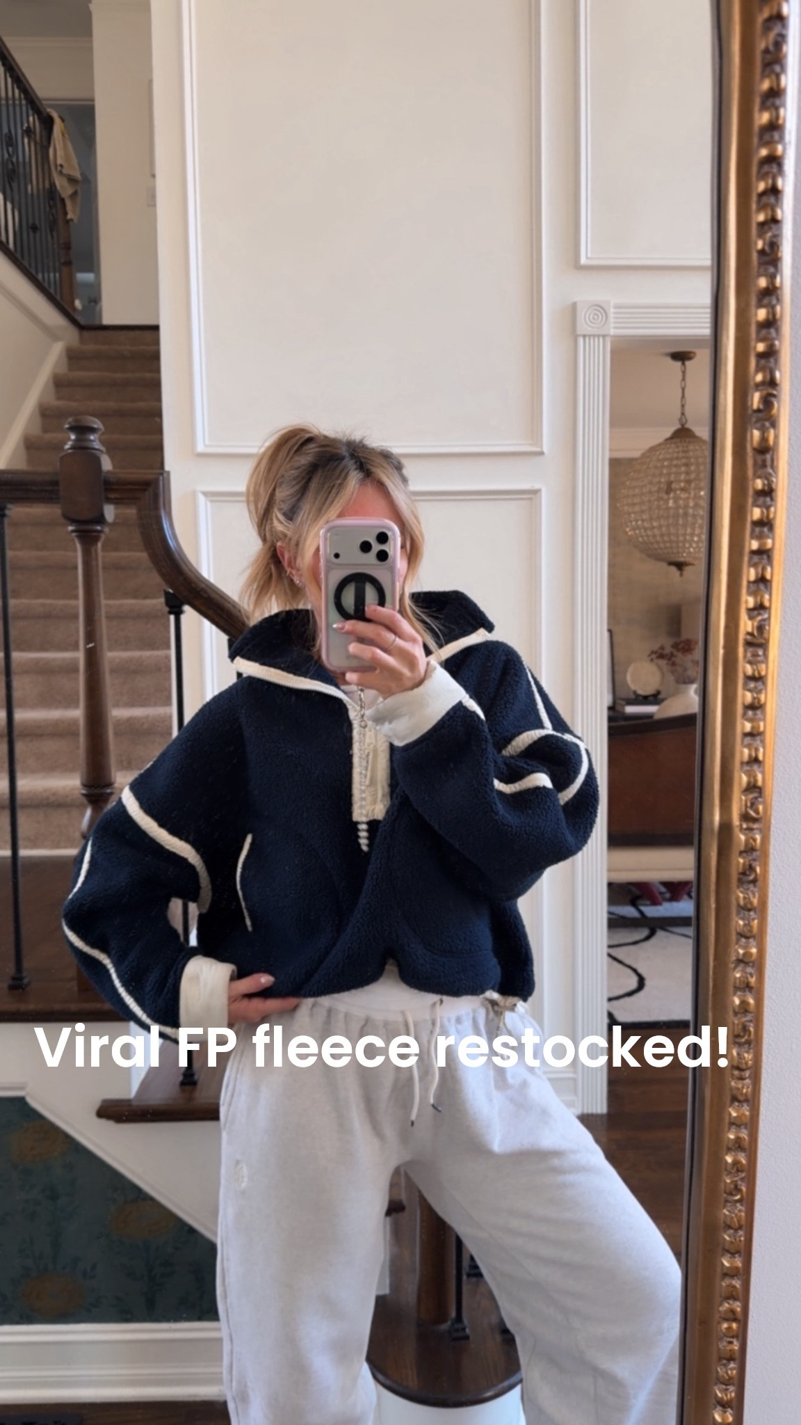 This amazing viral free people fleece just restocked all sizes in navy. I love this color and it’s one of the best ones! Easy for monochromatic dressing with navy leggings or barrel pants! 

#LTKootd #LTKdayinmylife #LTKSaleAlert