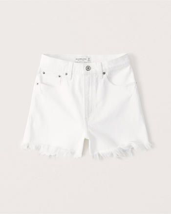 Curve Love High Rise 4 Inch Mom Shorts | Abercrombie & Fitch (US)