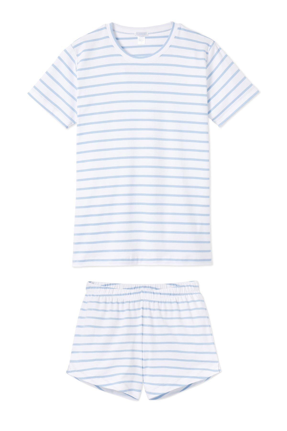 Pima Weekend Shorts Set in Cerulean | LAKE Pajamas