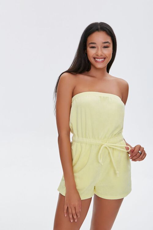 Terry Cloth Strapless Romper | Forever 21 (US)