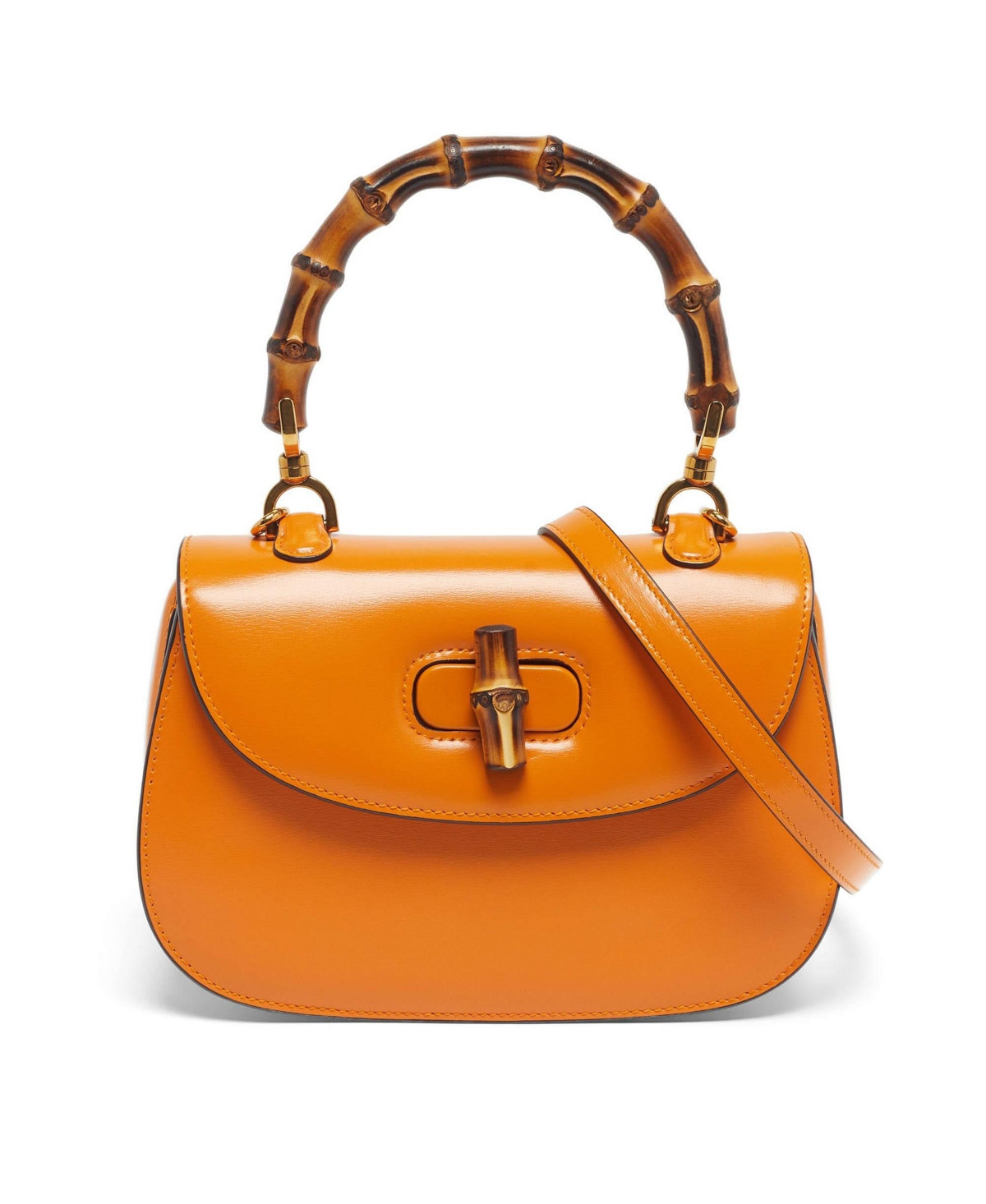 Pre-Owned Gucci Bamboo 1947 Small Leather Top Handle Bag | Macy's