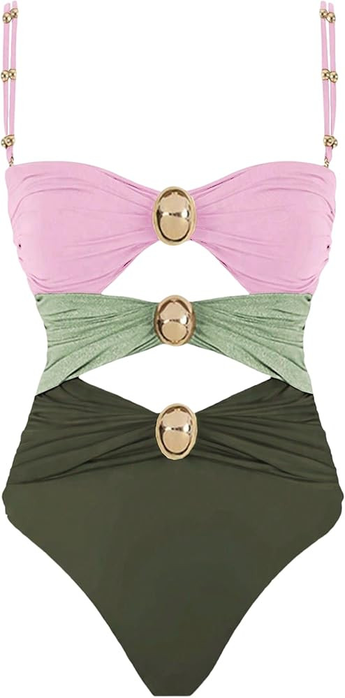 Narecte Modest One Piece Swimsuit Women 2025 Womens Swimsuits Bathing Suit for Women Womens Bathi... | Amazon (US)