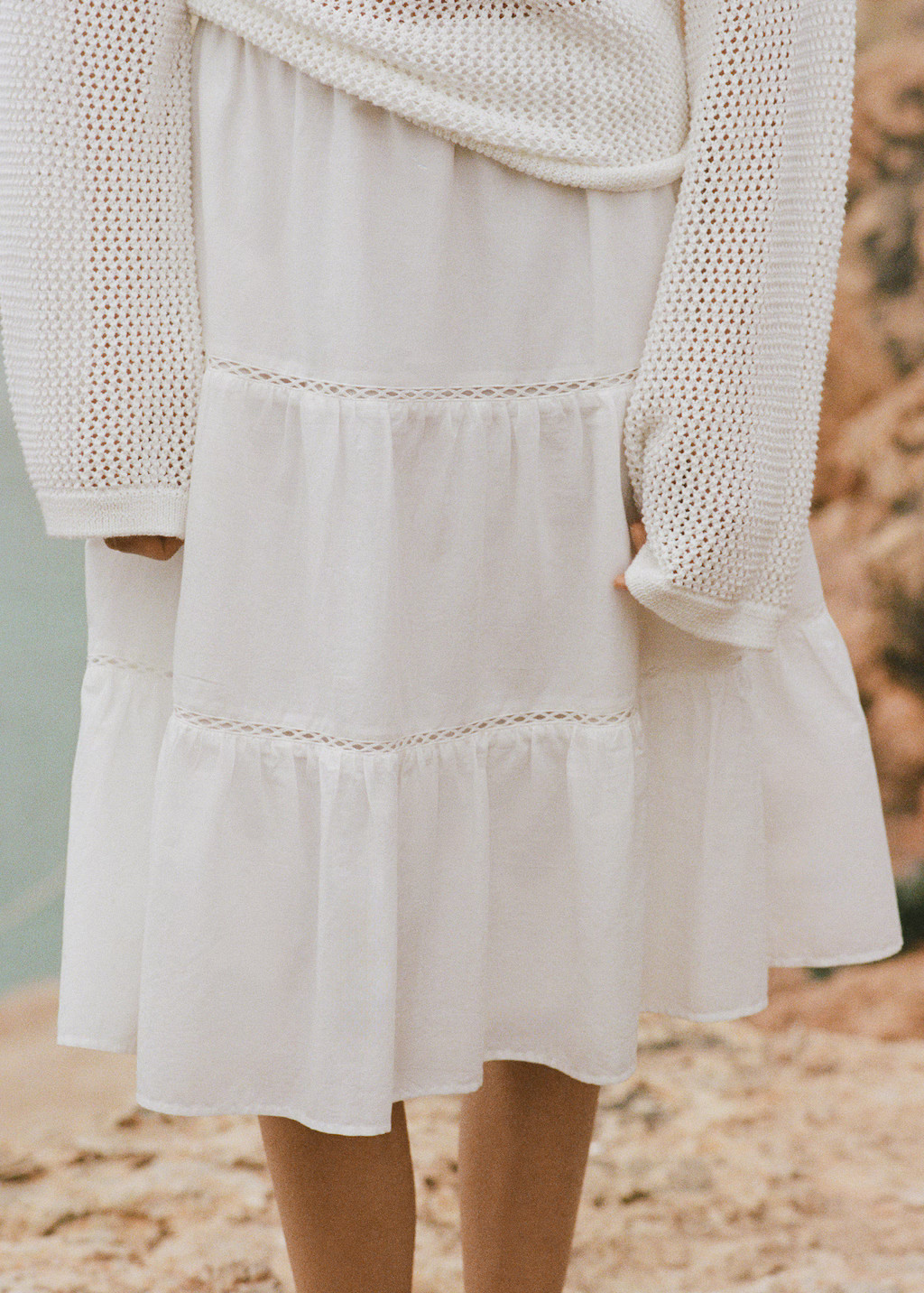 Flared midi skirt - Women | MANGO United Kingdom | MANGO (UK)