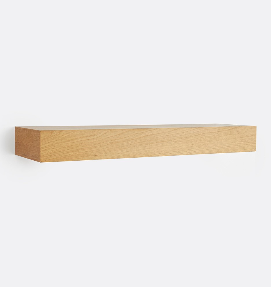 Floating Wood Shelf with 4" Height
 | Rejuvenation | Rejuvenation