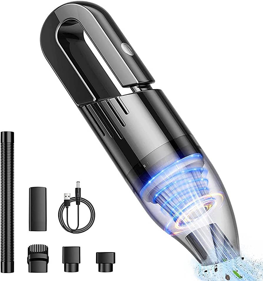LIPUWS Mini Protable Car Vacuum Cordless,Handheld Vacuum for Quick Cleaning, Hand held vacuuming,... | Amazon (US)