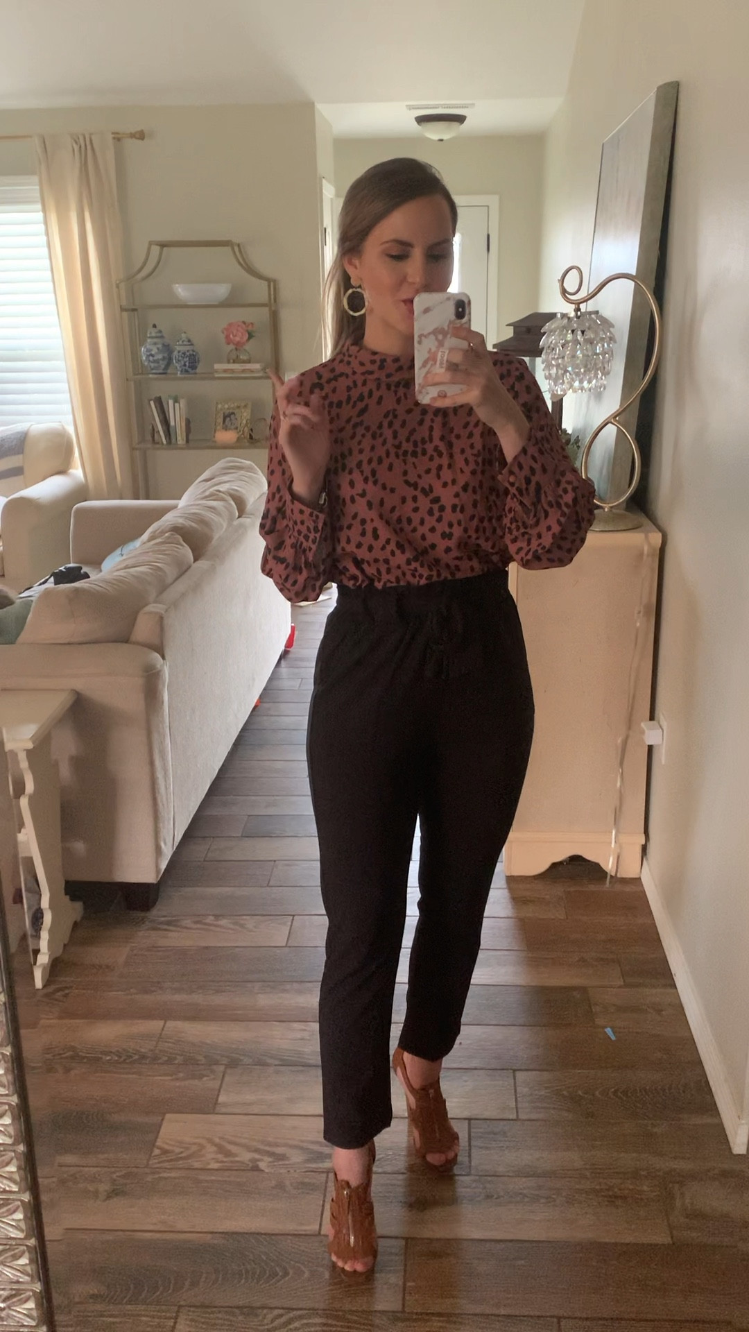 Fall outfit staples great for work! Love this leopard blouse and my all time fave work pants- the high waisted paper bag cropped wide leg pants. Super comfy and stretch- don’t show wrinkles. 

Teacher outfit. Fall work wear. Teacher outfits. Mom style. Fall teacher style. Trousers. Office job style 



#LTKVideo #LTKStyleTip #LTKWorkwear