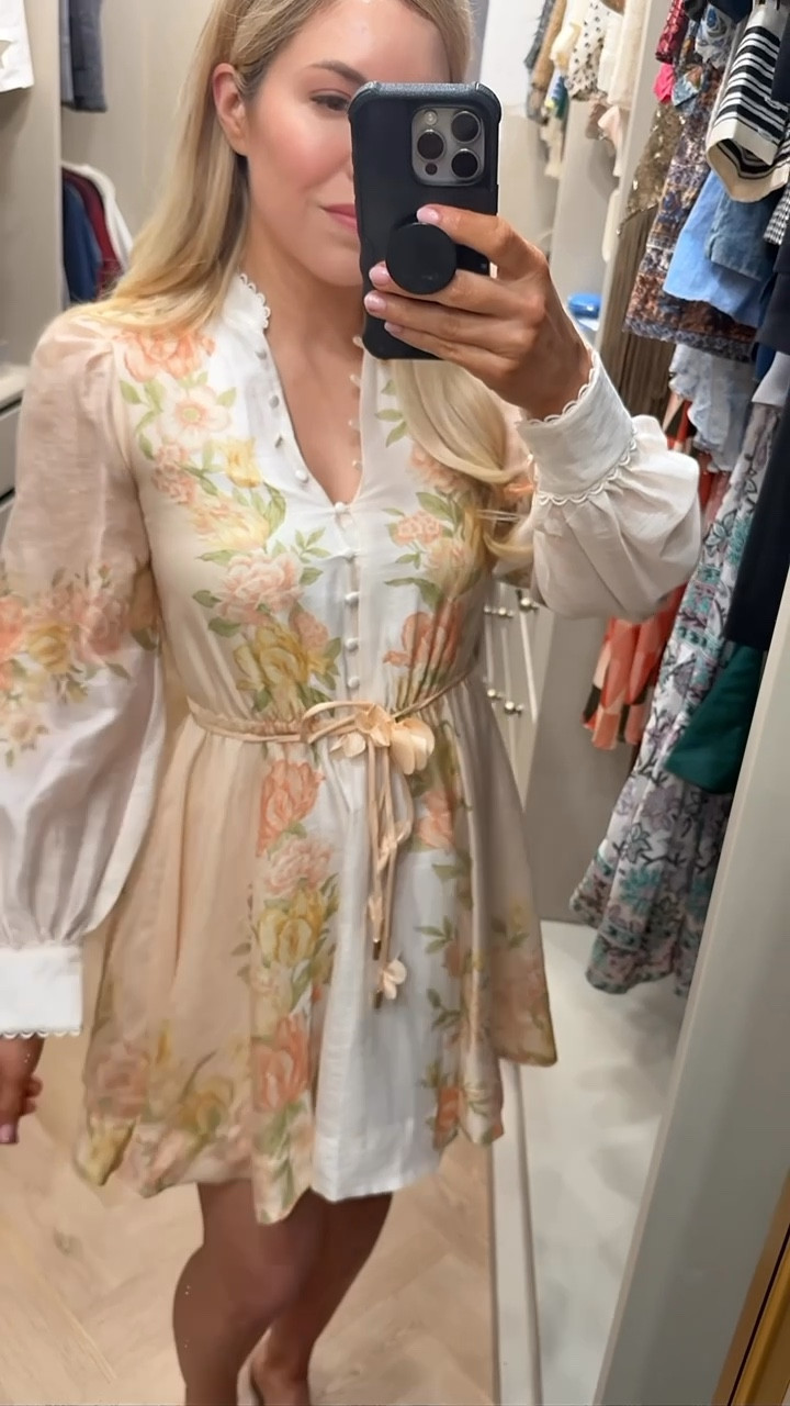 So cute - looks like Zimmermann!
RUNS SMALL across chest (wearing my usual XS but need small)


#LTKSeasonal