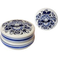 Delft Blue Jar With Lid Box Bowl By De Korenbloem Chocolate Trinket & White Lidded Pot | Etsy (US)
