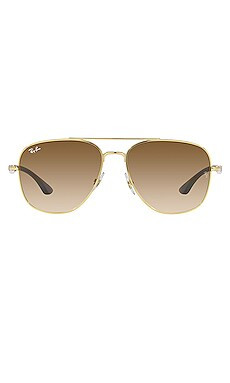 Ray-Ban Metal Double Bridge in Arista, Transparent Brown, & Clear Gradient Brown from Revolve.com | Revolve Clothing (Global)