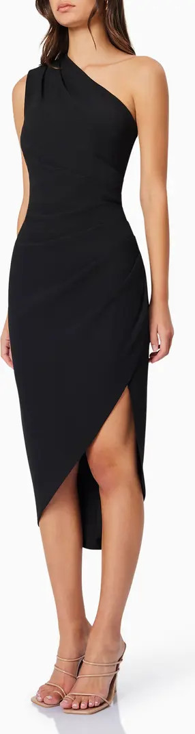 Xara One-Shoulder Asymmetric Crepe Cocktail Dress | Nordstrom