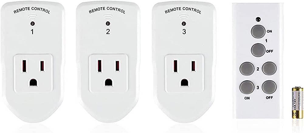 BN-LINK Wireless Remote Control Electrical Outlet Switch for Lights, Fans, Christmas Lights, Smal... | Amazon (US)