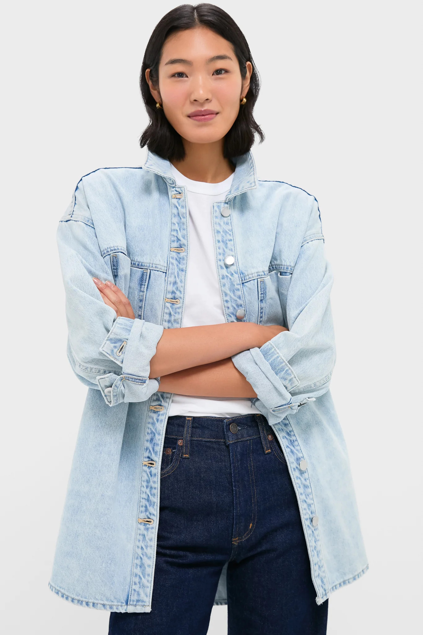 Sky Blue Sheeba Denim Overshirt | Tuckernuck (US)