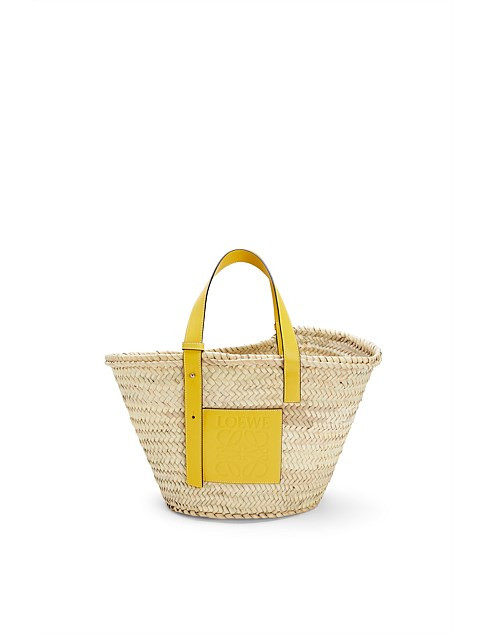Basket Bag In Palm Leaf And Calf | David Jones (Australia & New Zealand)
