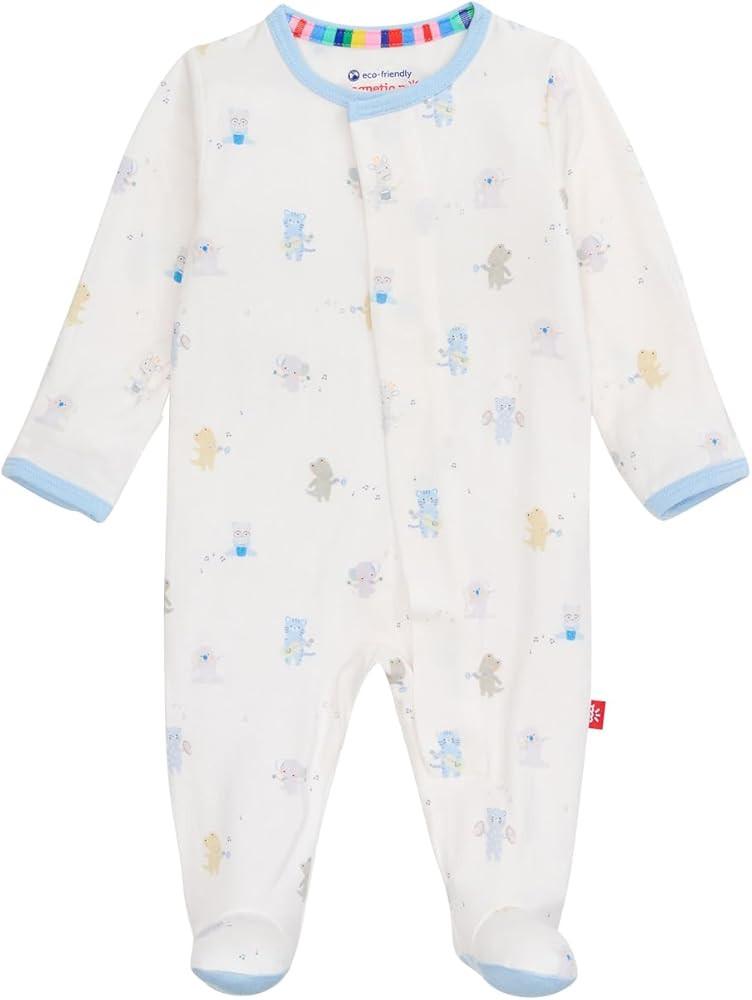 Magnetic Me Boys Modal Magnetic Baby Footie Pajamas | Silky Soft Modal Fabric | Baby Sleepers Ava... | Amazon (US)