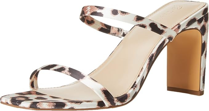 The Drop Women's Avery Square Toe Two Strap High-Heeled Sandal | Amazon (US)