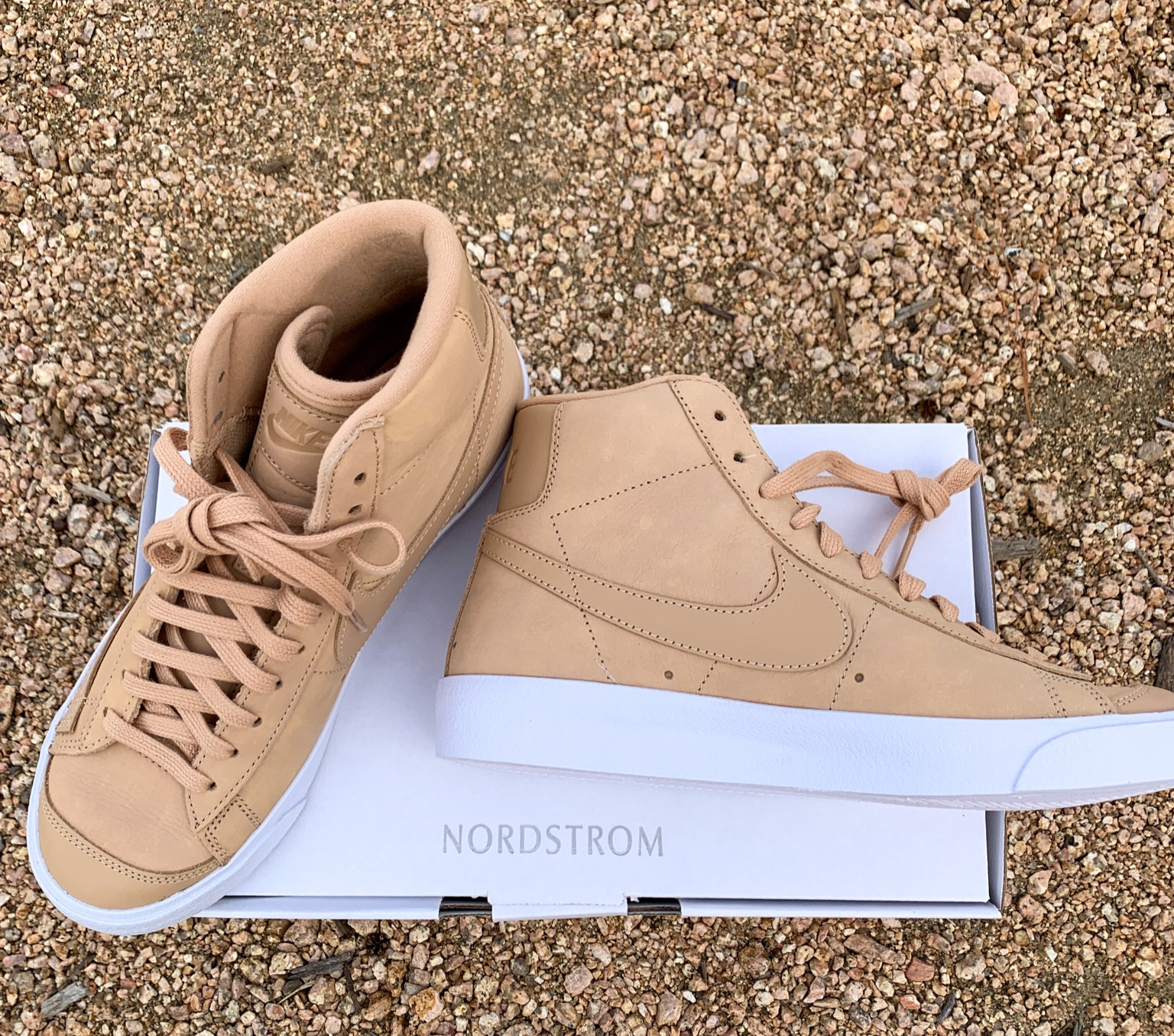 It’s crazy how fast the week has flown by. It’s Fashion Friday again! I was looking for a pair of sleek sneakers that I could wear with both athletic wear and casual wear. I found these Sleek Tan colored Nike Blazer high top sneakers from Nordstrom. These Nike Blazer Mid '77 PRM Sneaker in Vachetta Tan and white. An old school, vintage feel high-top shoe..
Nordstrom x Nike: A curated lifestyle destination where fashion is the ultimate sport
So sleek and comfy. @nike @nordstrom 
#Nike #Nordstrom #Shoes #FashionFriday #Fashion #SOTD 

#LTKshoecrush