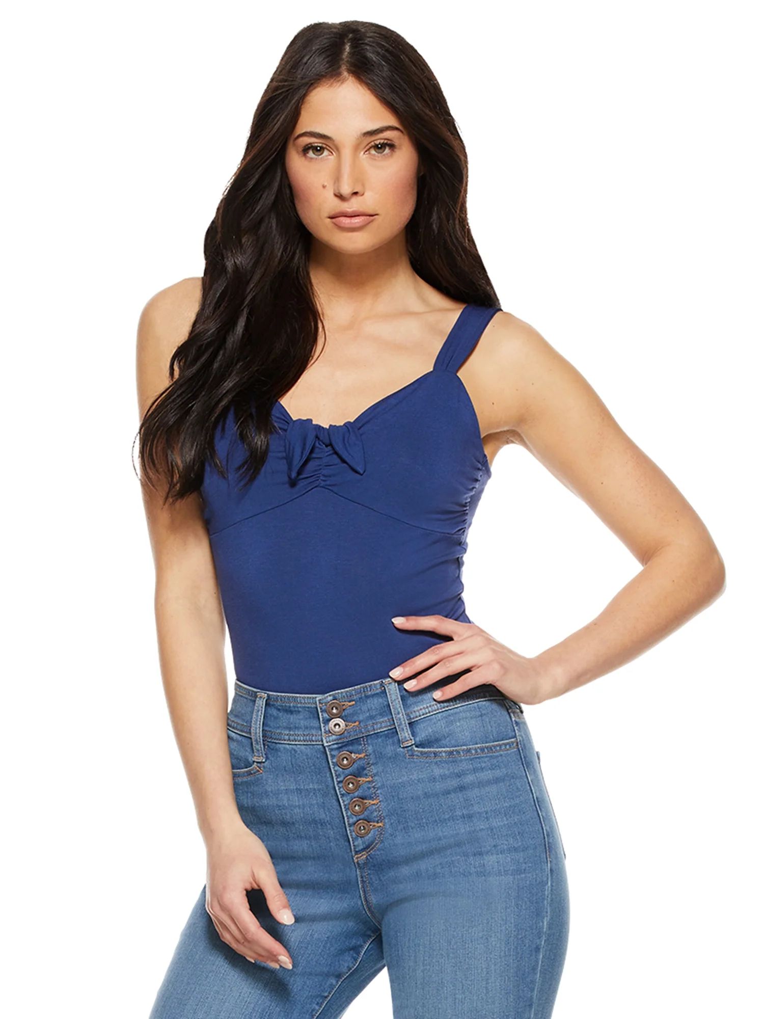 Sofia Jeans by Sofia Vergara Women’s Tie Front Bodysuit | Walmart (US)