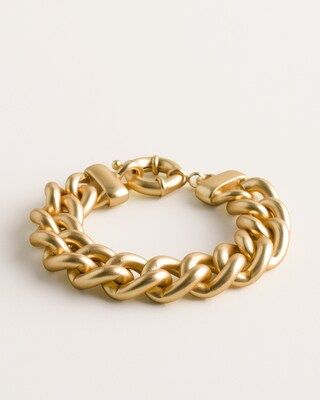 Goldtone Chain-Link Cuff Bracelet | Chico's