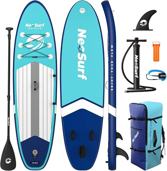 ISSYAUTO Stand Up Paddle Board Inflatable SUP 10'6"×31"×6" Ultra-Light Inflatable Paddle Boards... | Amazon (US)