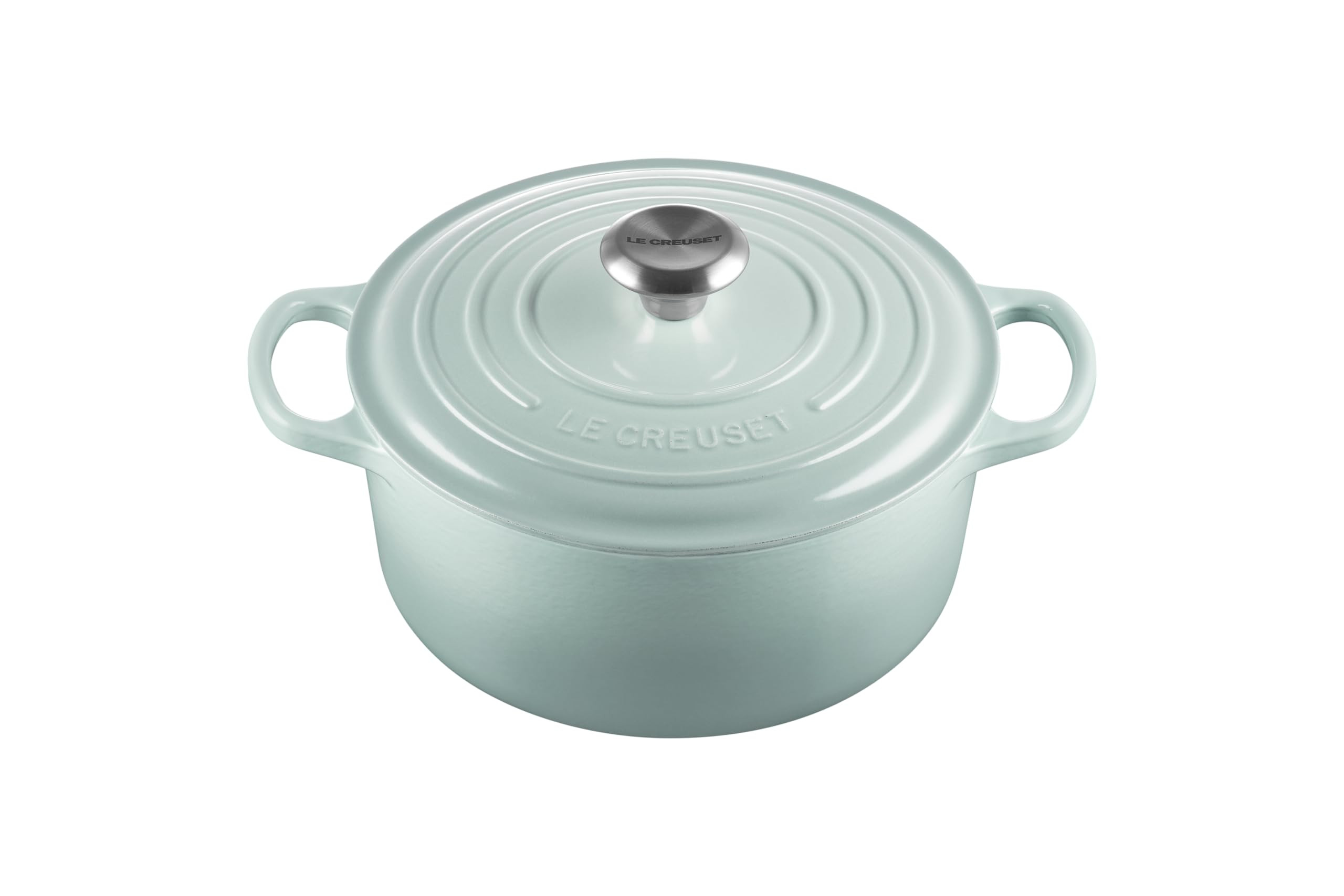 Le Creuset Enameled Cast Iron Signature Round Dutch Oven, 4.5 Quart, Sea Salt | Amazon (US)