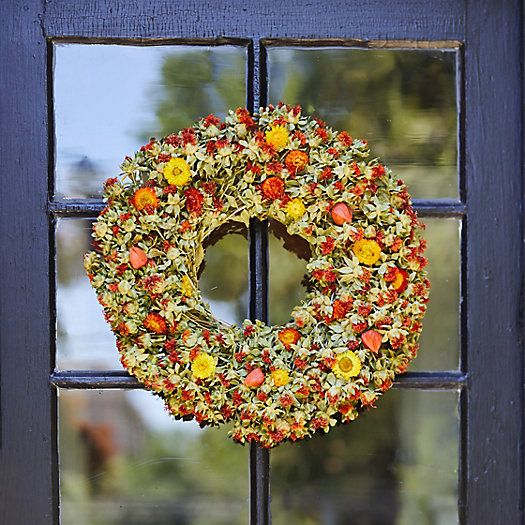 Preserved Safflower Wreath | Terrain