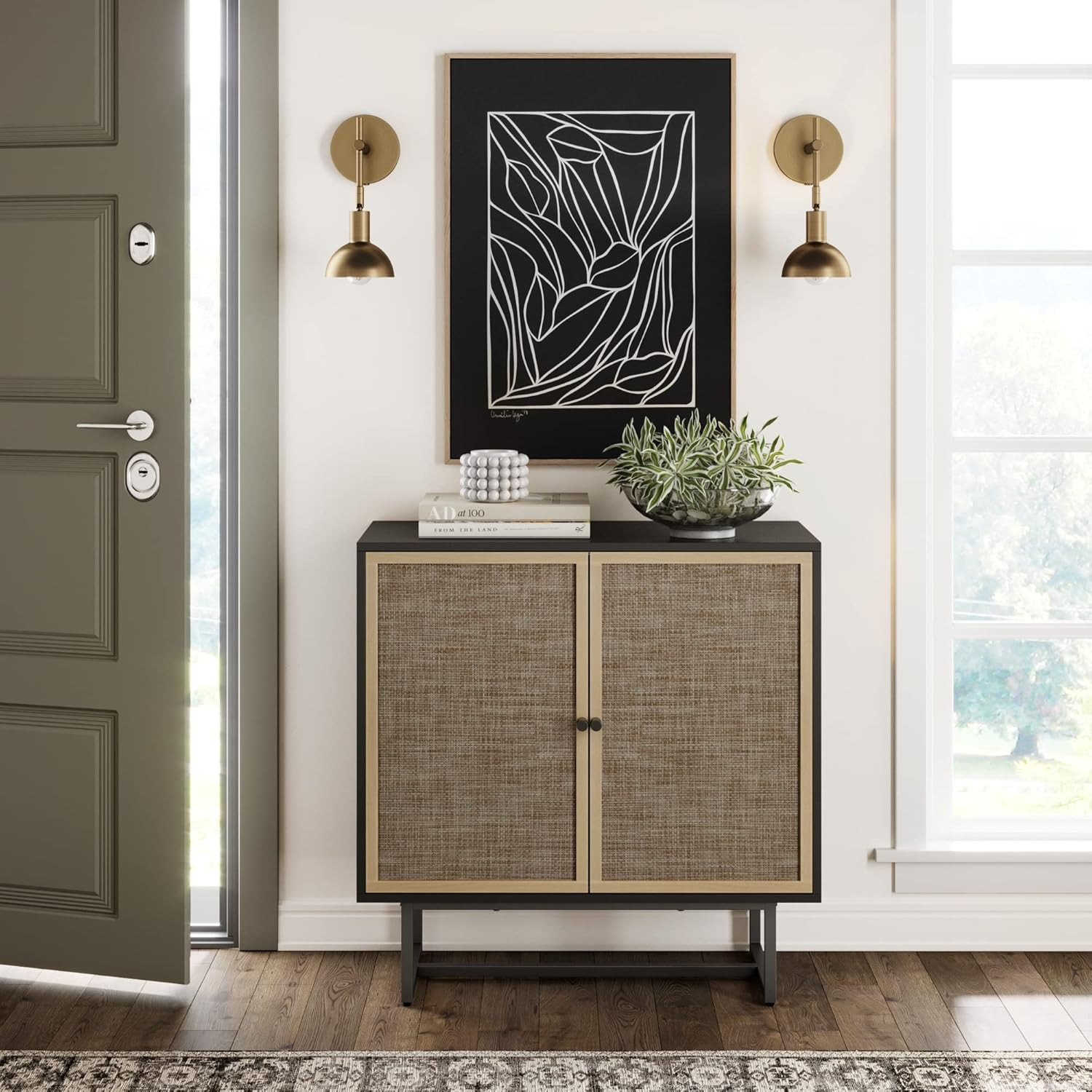 Nathan James Sideboard Buffet Modern Storage, Free Standing Accent Cabinet for Hallway, Entryway ... | Amazon (US)