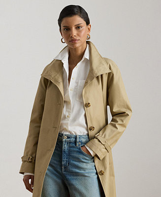 Women's Single Breasted Belted Trench Coat | Macy's