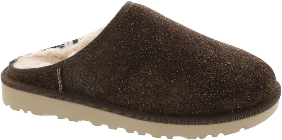 UGG Men's Classic Slip On Shaggy Suede Slipper | Amazon (US)