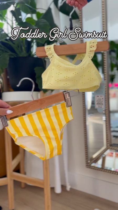 Toddler girl swimsuit yellow bikini 

#LTKkids #LTKSeasonal