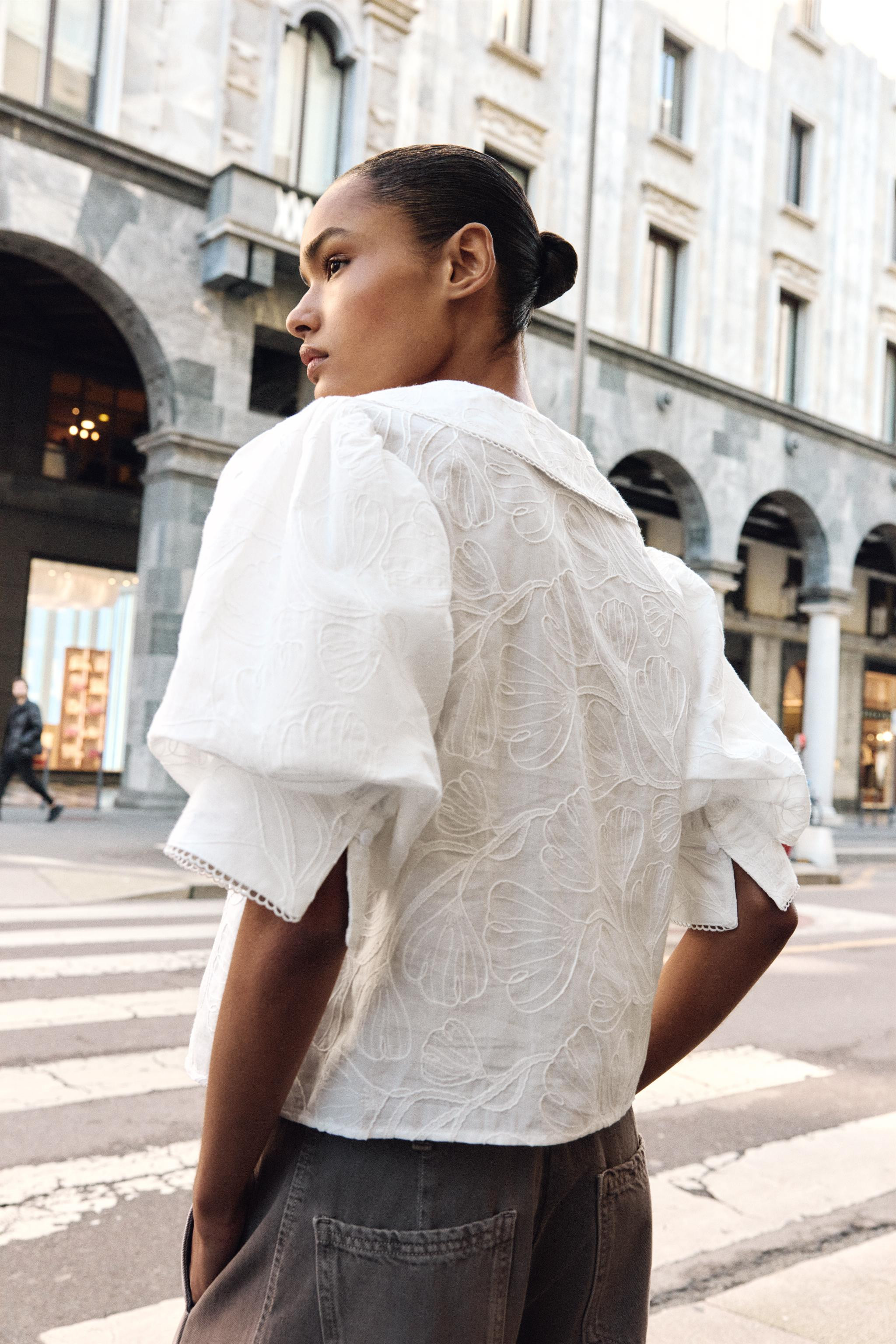 PETER PAN COLLAR BLOUSE | Zara US