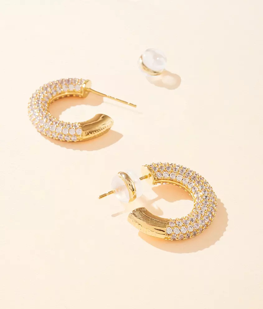 Deni Pave Hoop Earring | Buckle