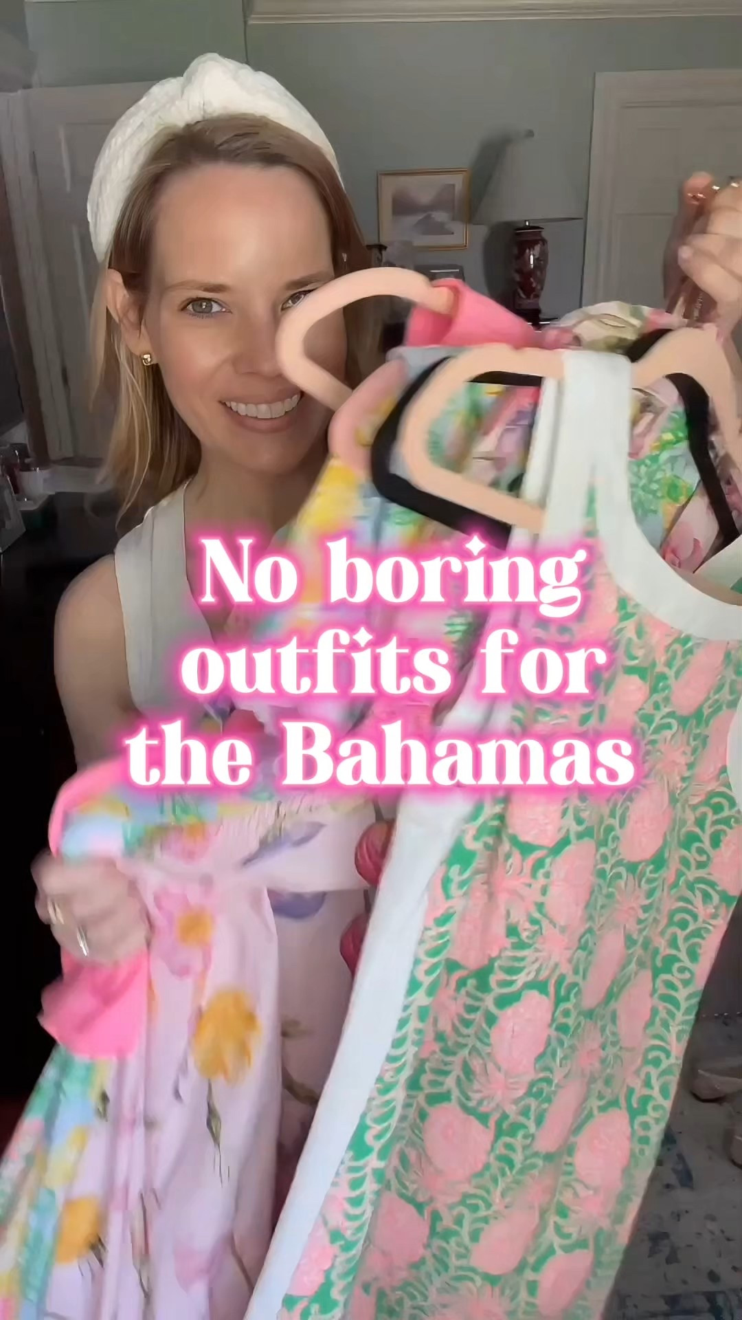 ASHLEYBA for 10% off Melinda Maria jewelry + free 1” diamondette hoops with $115 purchase through 4/15! ✨💎

No boring outfits for the Bahamas! 🌴☀️ I packed a suitcase full of COLOR for our tropical getaway, and every look brings the sunshine! From bold florals to preppy prints, each outfit is perfect for island adventures, resort dinners, and everything in between.

You’ll see:
🌸 A floral maxi dress with bow-tie straps—perfect for sunset dinners
⛱️ A vibrant sleeveless shift with a ruffled hem for casual days
🍍 Classic pink & green preppy shifts that scream vacation chic
🦩 A playful pink ruffle tank + printed shorts for beachy strolls

Paired with comfy gold sandals, white flats, and a woven scalloped tote for all-day wearability. And of course, I added my favorite Melinda Maria jewelry to elevate every look—think layered bracelets, dainty hoops, and sparkly rings!


Bahamas vacation outfits ✈️, colorful resort wear 🏝, preppy travel style 💖, tropical outfit inspo 🌺, island getaway wardrobe 🌞, Melinda Maria jewelry promo ✨, floral dresses, printed shorts, resortwear under $100

#VacationStyle #BahamasOutfits #ResortWear #ColorfulStyle #PreppyVacation #TropicalLooks #MelindaMaria #SpringTravelStyle #LTKUnder100 #LTKSpring #LTKResort

#LTKOver40 #LTKFindsUnder100 #LTKFindsUnder50