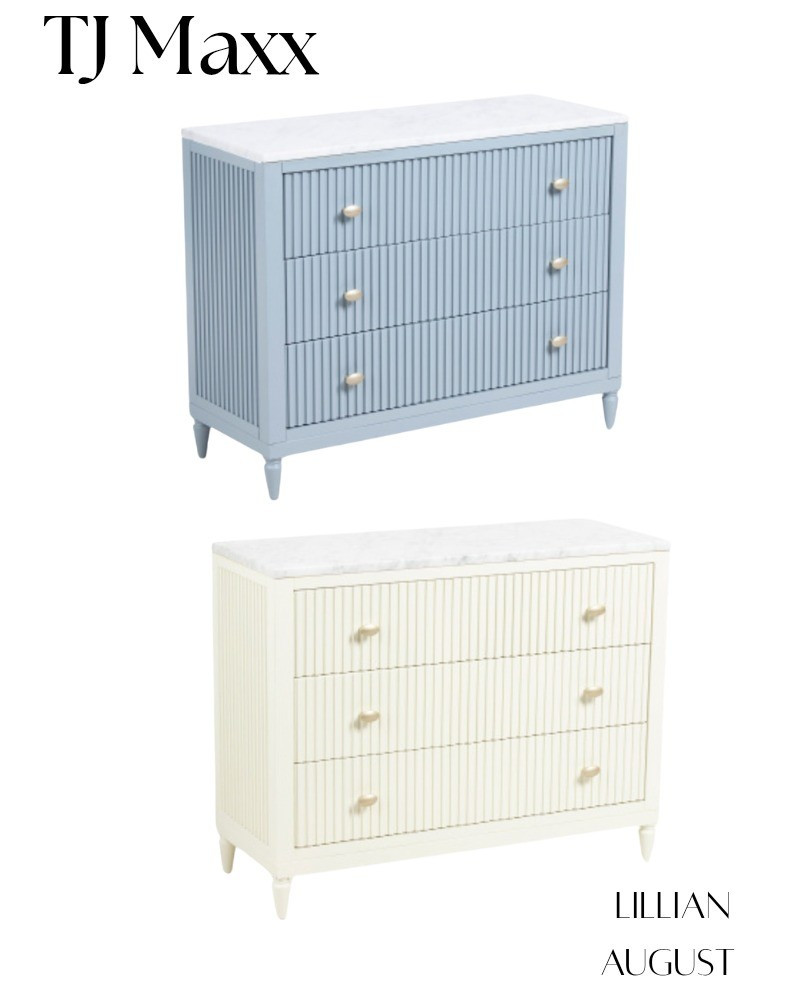 Lillian August marble fluted dressers, nightstand, blue, white, bedroom, guest room, teens, girls, boys, furniture, sale, TJ Maxx.

#LTKStyleTip #LTKSaleAlert #LTKHome