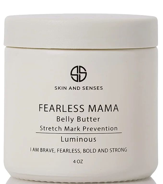 Amazon.com : Fearless MaMa Stretch Mark Prevention Belly Butter for Pregnancy (Luminous Scent) - ... | Amazon (US)