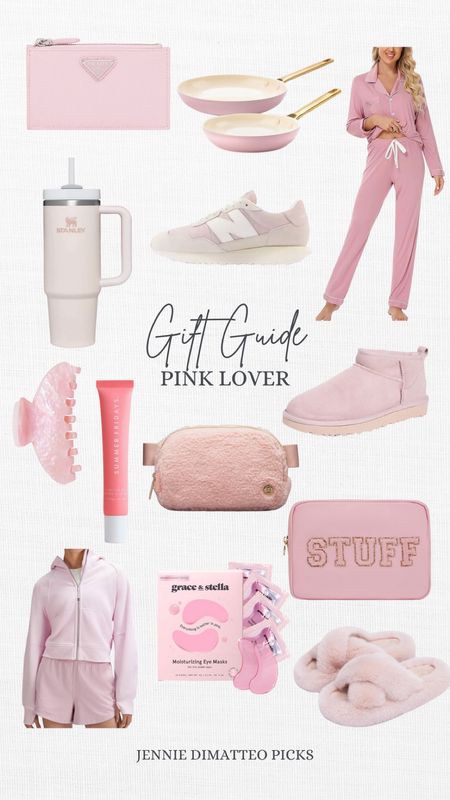 Gift guide, pink lover, Stanley, new balance, pajamas, sleepwear, loungewear, Prada, belt bags Ugg, Lululemon, slippers

#LTKGiftGuide #LTKHoliday #LTKSeasonal