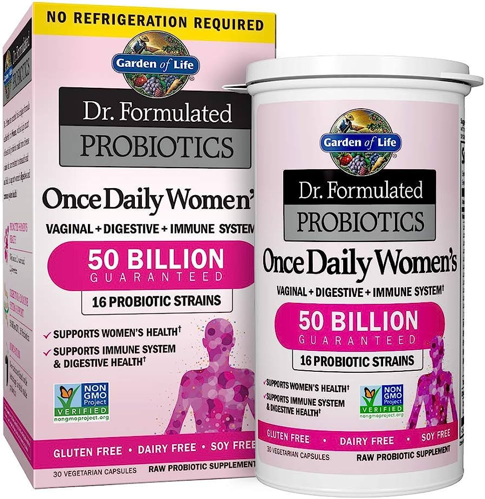 Garden of Life Once Daily Dr. Formulated Probiotics for Women 50 Billion CFU 16 Probiotic Strains... | Amazon (US)