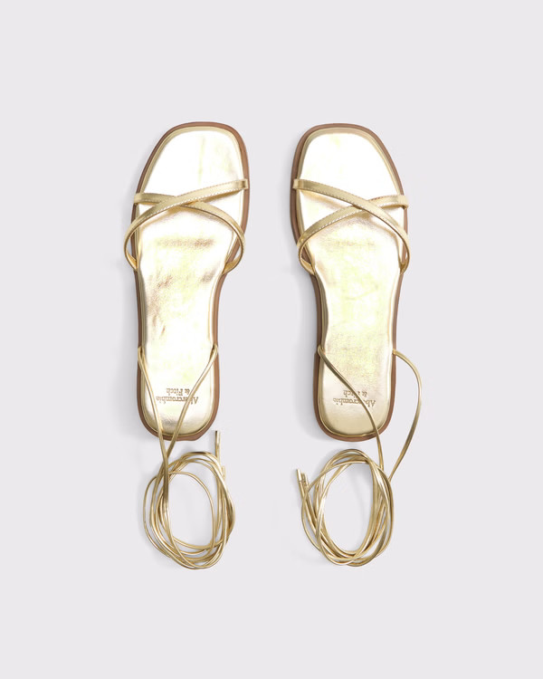 Ankle Lace-Up Sandals | Abercrombie & Fitch (US)