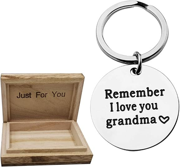 SANNYRA Grandma Gift Keychain Remember I Love You Grandma Jewelry for Grandma Grandmother Gifts f... | Amazon (US)
