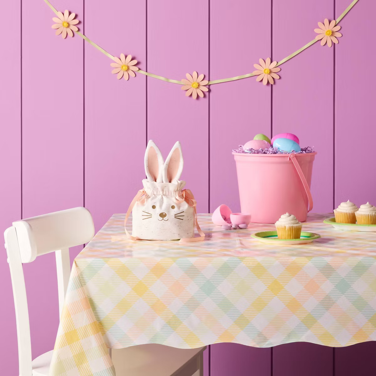 1ct Easter Pastel Gingham Plaid Table Cover - Spritz™ | Target