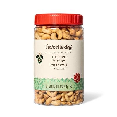 Holiday Roasted Jumbo Cashews - 19oz - Favorite Day™ | Target