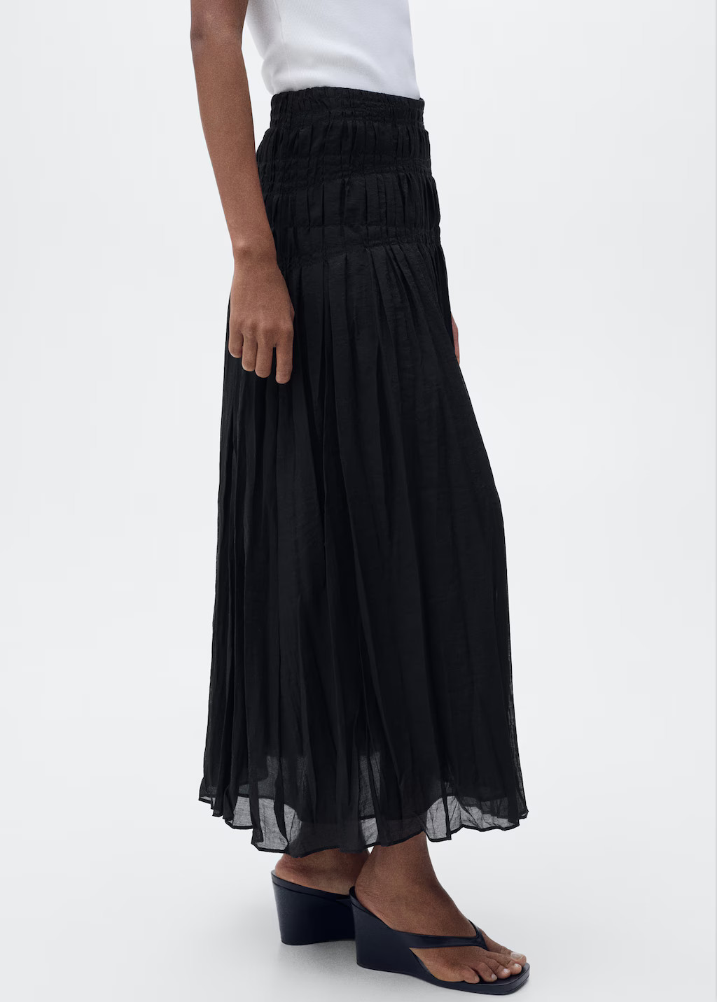 Gathered midi-skirt - Women | MANGO USA | Mango (US/MX/AU)