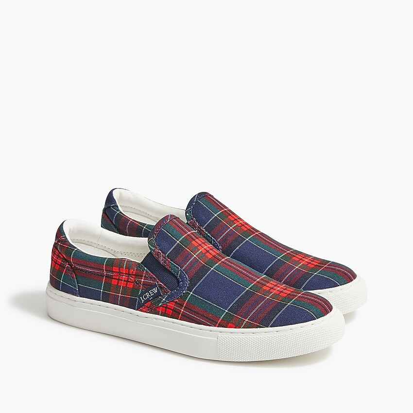 Tartan slip-on road trip sneakers | J.Crew Factory